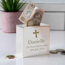 Personalised Silver Money Box