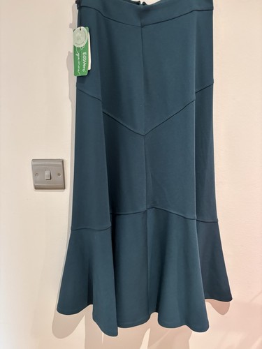 New green midi zipped skirt - zipped,