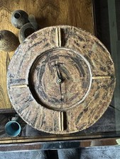 Vintage Studio Pottery Brutalist Style Wall Clock - New Movement