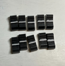 Lot of 10 Peavey Black / White Slider / Mixer / PA Knobs - NEW! - 4x2mm Shaft