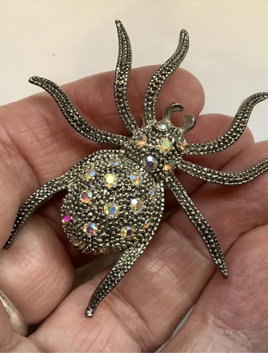 Dark silver tone - tone, rhinestone