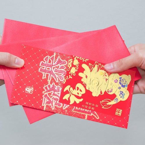 36pcs spring festival red - 36pcs,