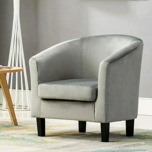 Velvet fabric tub chair - tub,
