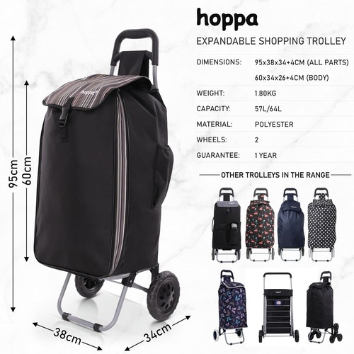 Expandable shopping trolley - shopping,