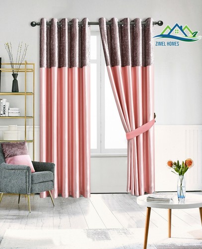 Crushed velvet band curtains - band,