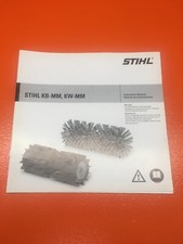 STIHL KB-KM, KW-KM KombiSystem POWER SWEEP BRUSH INSTRUCTION OWNERS MANUAL - NOS