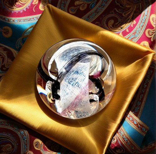 Caithness glass paperweight - glass,