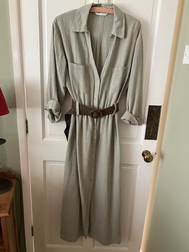 Zara linen dress size medium - linen,