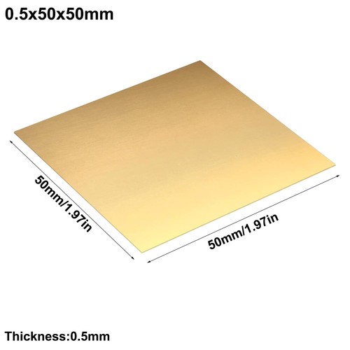 Multiple sizes brass sheet - sizes,