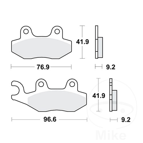 Trw brake pads - pads, mcb689