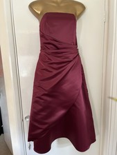 NEW BHS Size 14 Anna fuschia Pink Bridesmaid Prom Ballgown Dress vGC