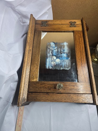 Vintage wooden medicine - wooden,