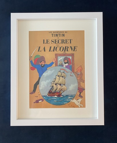 Vintage framed original tintin - vintage,