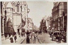 2 Original 1800s Photos Fleet Street & St Johns Chapel London by Stereoscopic Co