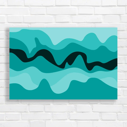Abstract colors waves teal - abstract,
