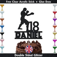 Personalised sport boxing cake - personalised,
