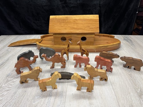 Large handmade wooden noah - handmade, noah’s