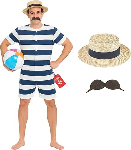 Men blue victorian bathing - men`s,