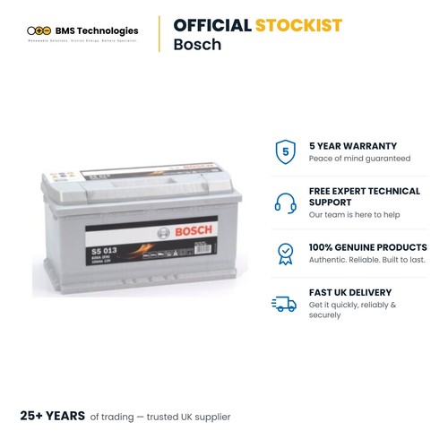 Bosch s5013 car battery 12v - s5013,