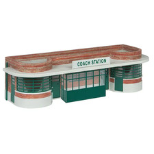 44-1006G Scenecraft OO Gauge Bus and Coach Station Green