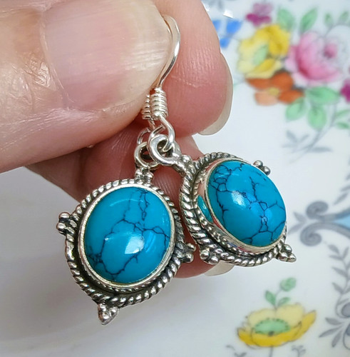 Vintage turquoise 925 sterling - vintage,