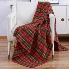Red Check Blanket Soft & Warm