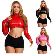 UK Women Rave Outfits Cropped