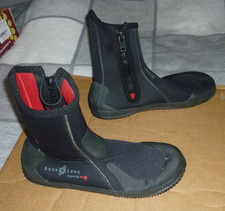 Aqua Lung Superzip Ergo 5mm Neoprene dive boots, Black, UK Size 12, EU 47