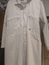 Decorators White Overalls  Blue Castle Sz42 107 Cm One Black Mark On Sleeveshown