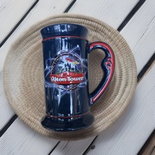 XL Alton Towers 3D Sculptured Logo Tankard Mug, Extra Large Souvenir NEVER USED
