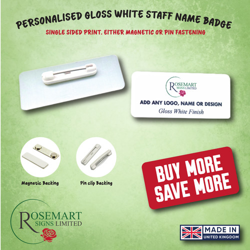 Personalised white metal - personalised, id