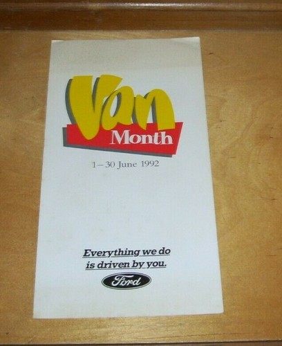 Ford van month june 1992 - june,