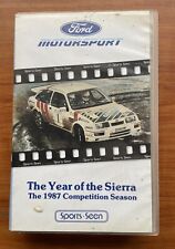 FORD THE YEAR OF THE SIERRA 1987  VIDEO  PAL VHS Parts Brochure Cosworth Rs