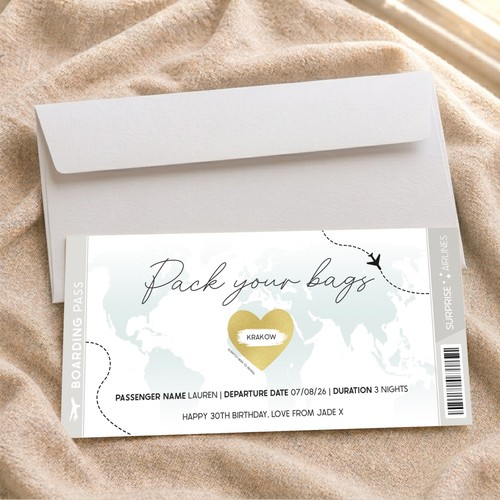 Personalised boarding pass - boarding,