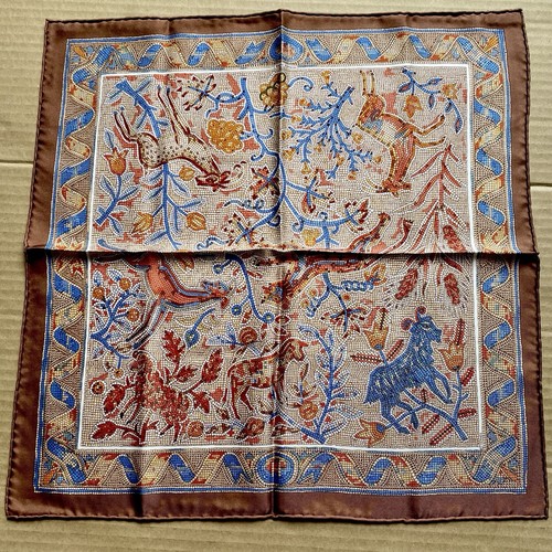 Hermes silk scarf pocket - hermes,