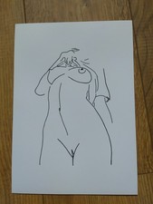 Nude Erotic Female Line Art