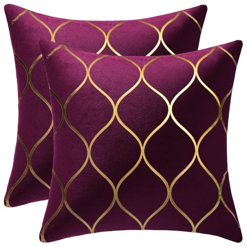 Dezene gold velvet throw - velvet,
