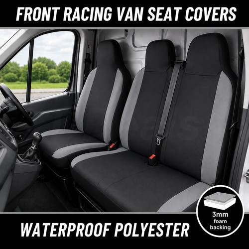 Van seat covers black - van, grey