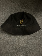 Guinness Bucket Hat Black Green Irish Shamrock One Size Festival Unisex