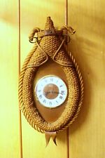 Rustic French Antique Rope Horse Collar Wall Clock -Working- Romans Number