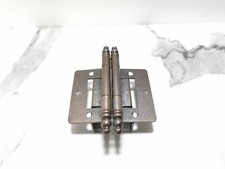 2PCS SPEGELSTEIN BRONZE EFFECT FINIAL DOUBLE CRANKED HINGES 2" HINGE 3" FINIAL