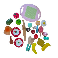 Kids Wooden Play Food Bundle Kitchen 