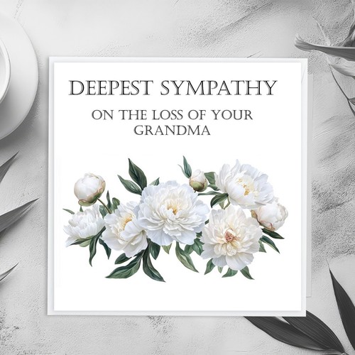 Personalised sympathy card - personalised,
