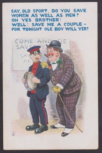 Vintage postcard salvation - vintage,