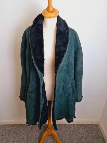 Womens vintage green suede - vintage,
