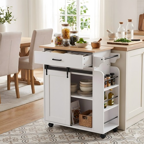 Kitchen island trolley barn - kitchen,