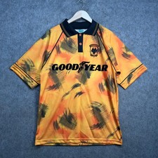 Wolverhampton Wanderers 93 Football Shirt Mens M Score Draw Retro Goodyear Tyre