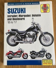 Suzuki Intruder, Marauder, Volusia and Boulevard 1985 to 2017. Haynes Manual PB