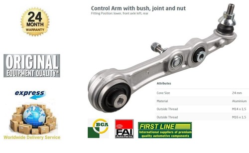 Front axle left lower rear - left,