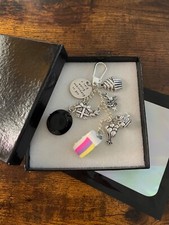 ALICE In Wonderland Disney Film Inspired Mad Hatters Tea Party Key Ring Charm